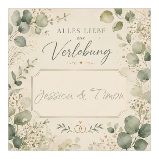 Alles Liebe zur Verlobung