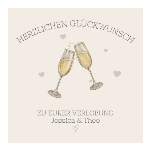 Zur Verlobung | Sektgläser