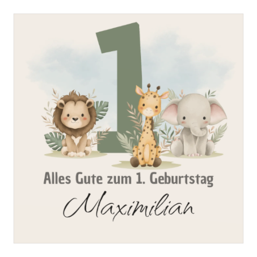 Zum 1. Geburtstag | Safari