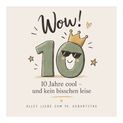Alles Liebe zum 10. Geburtstag