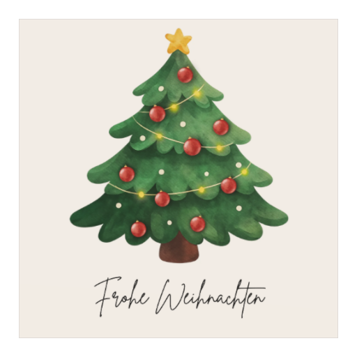 Frohe Weihnachten | Weihnachtsbaum