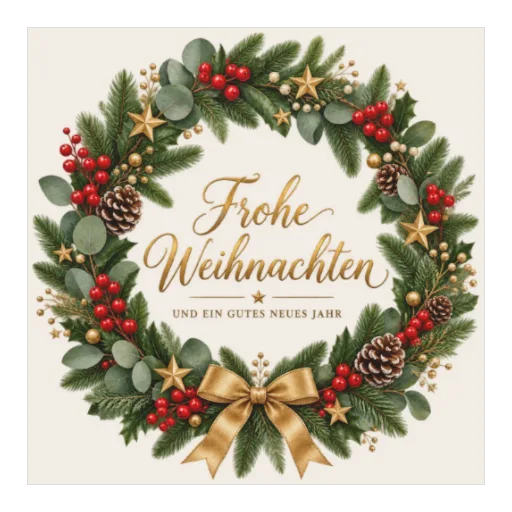 Frohe Weihnachten | Weihnachtskranz