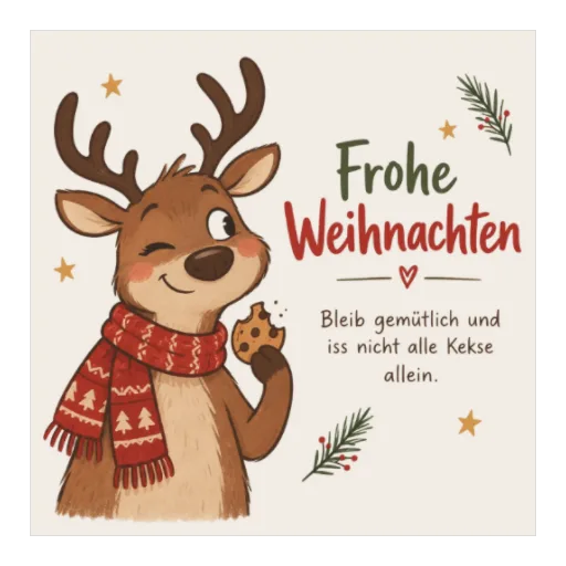 Frohe Weihnachten | Rentier